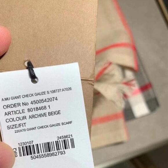 Bueberry Check Silk And Wool Blend Scarf - Picture 6 of 6